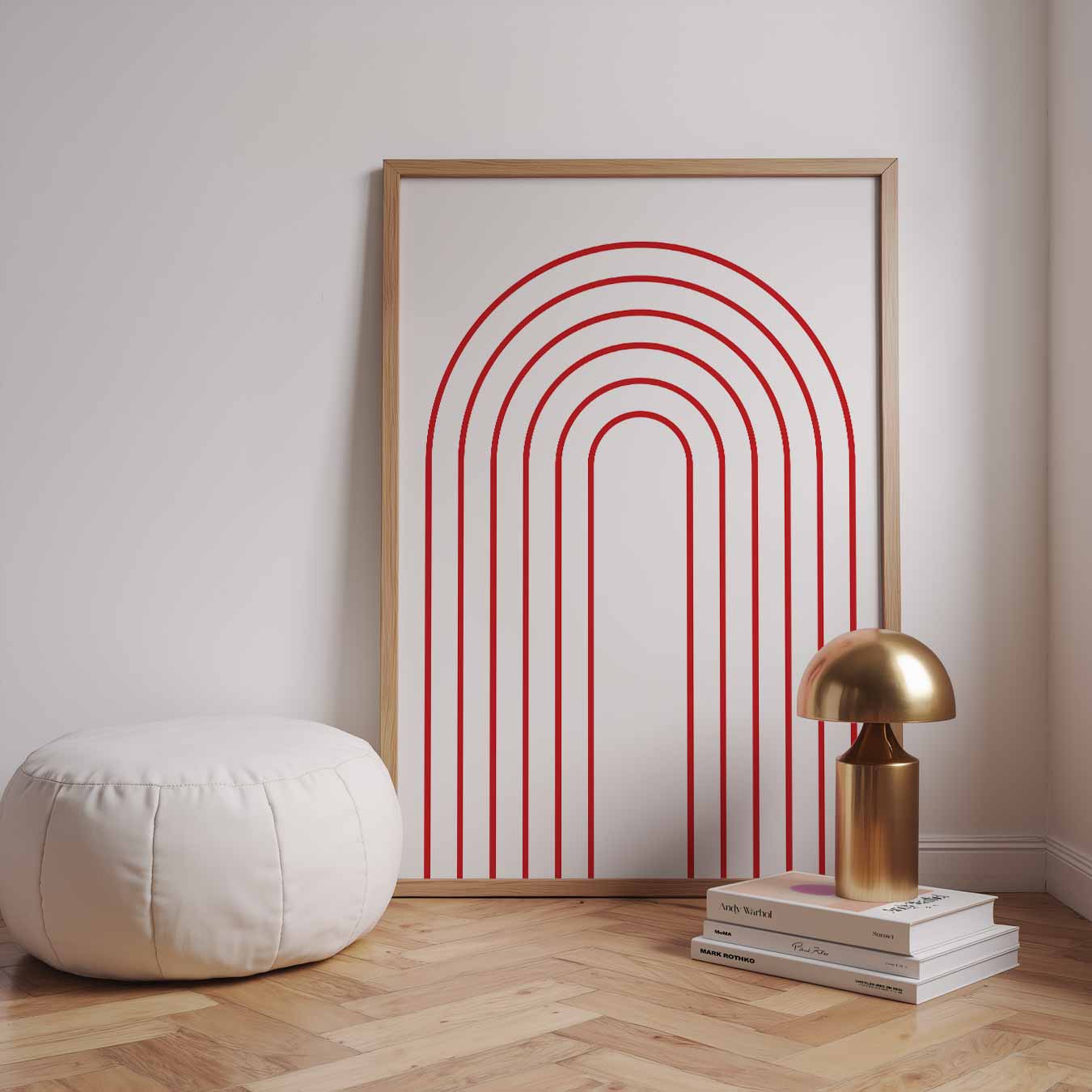 Modern Minimalistische Boog Poster-WallArtistic