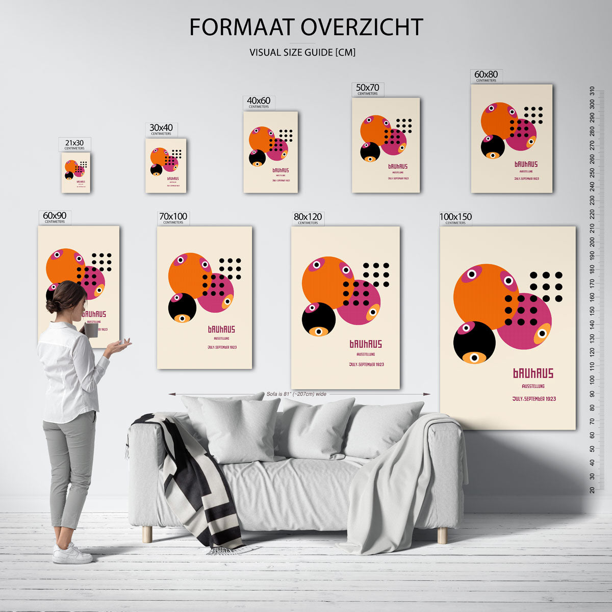Cirkelritme en kleur Poster