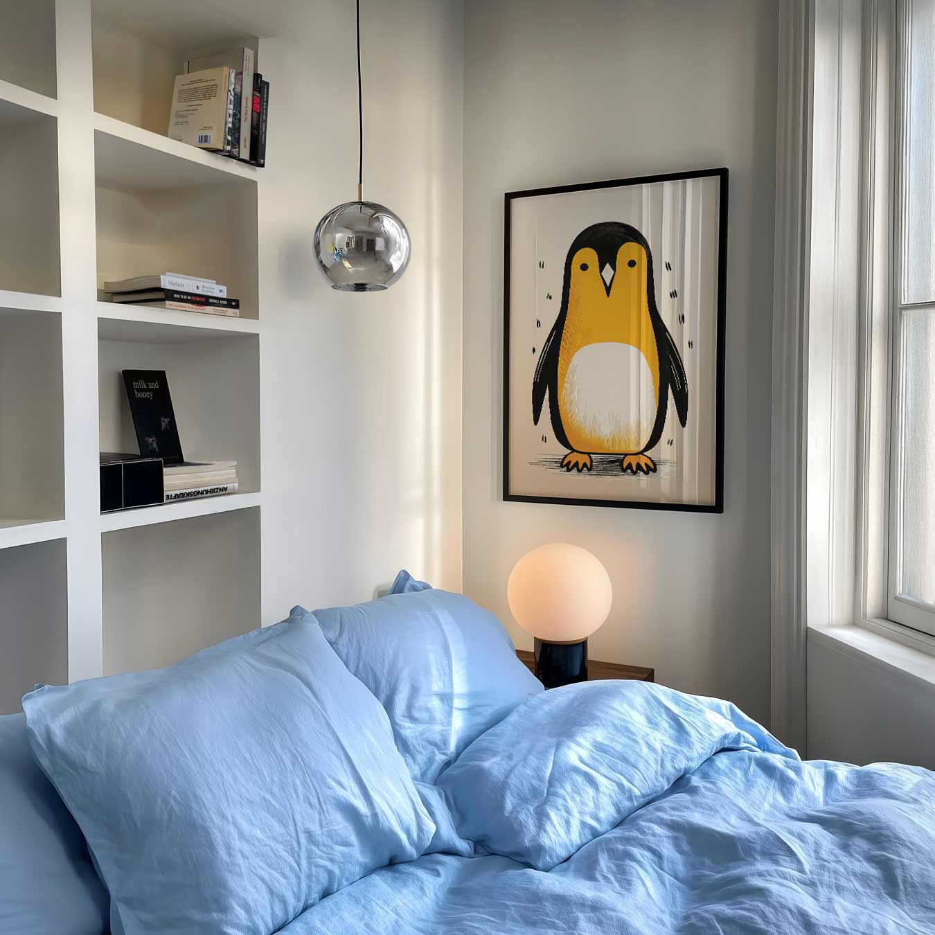 Schattige Pinguïn Illustratie Poster-WallArtistic