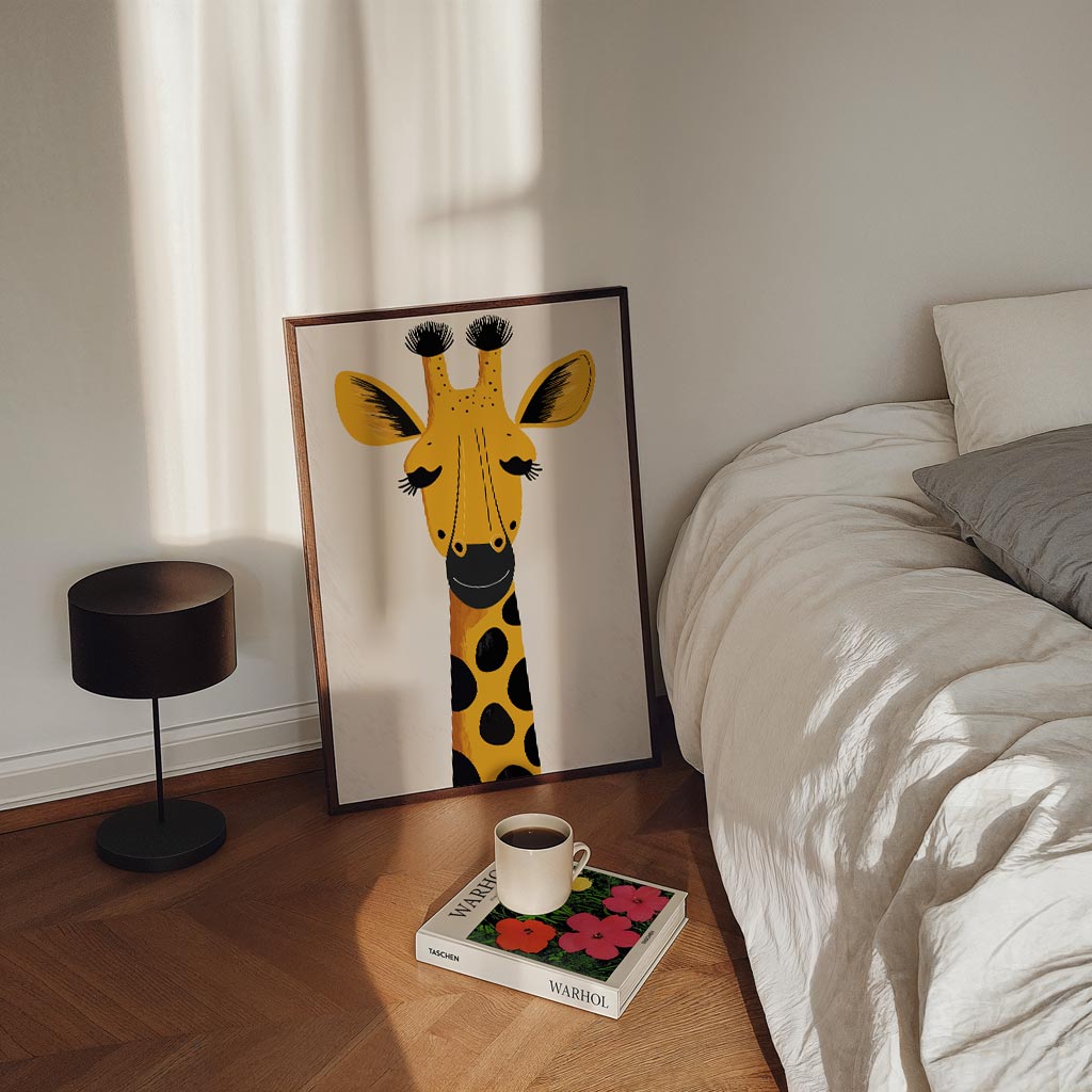 Vrolijke Giraffe Poster-WallArtistic