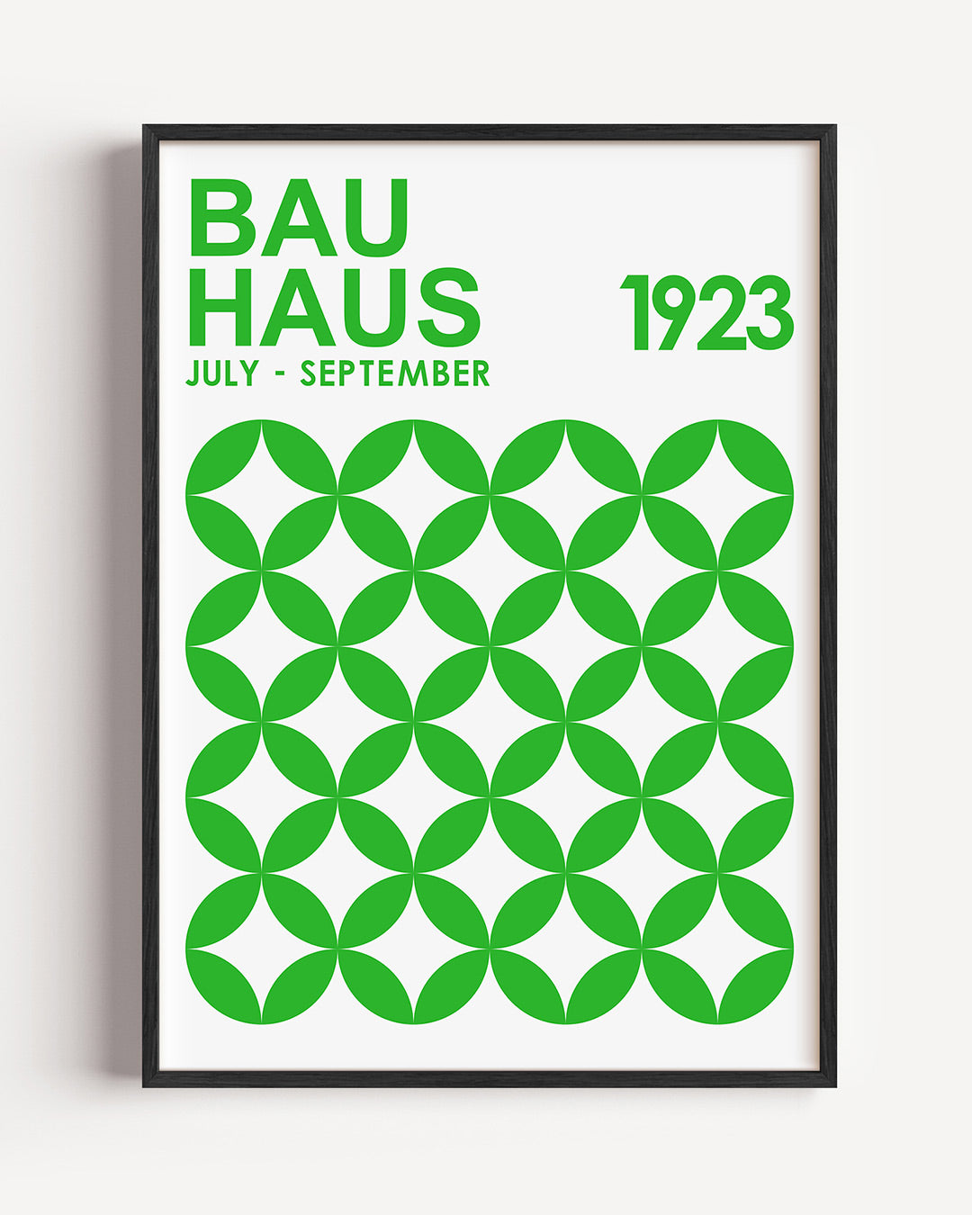 Groene cirkelpatronen Poster