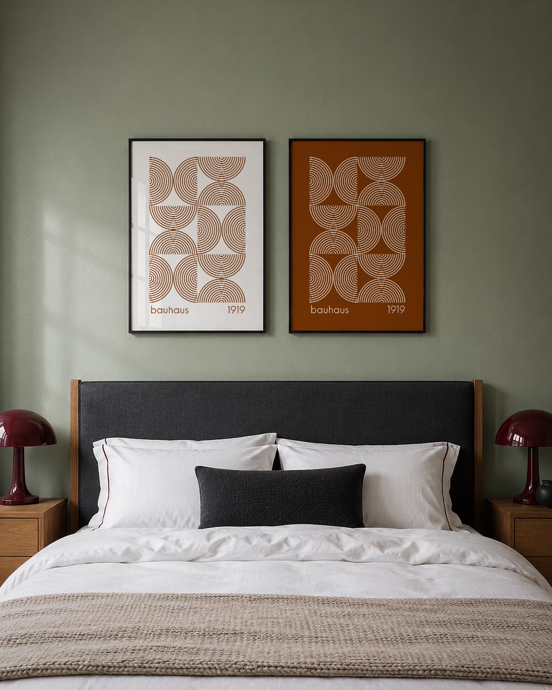 Cirkelritme en lijnen Posterset