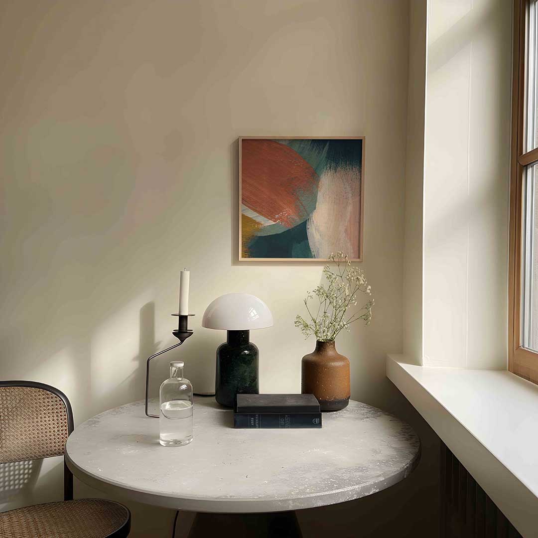 Abstracte penseelstreken Poster