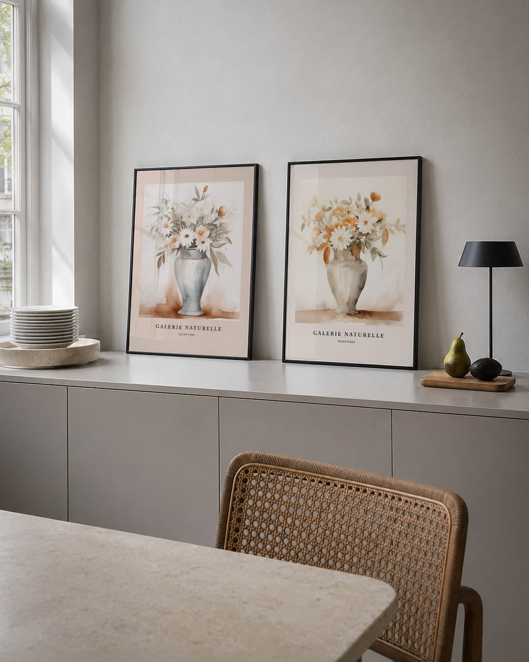 Bloemrijke vaas Posterset