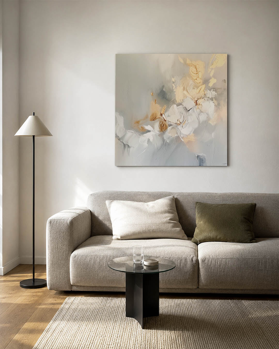 Organische bloemvormen Kunstwerk