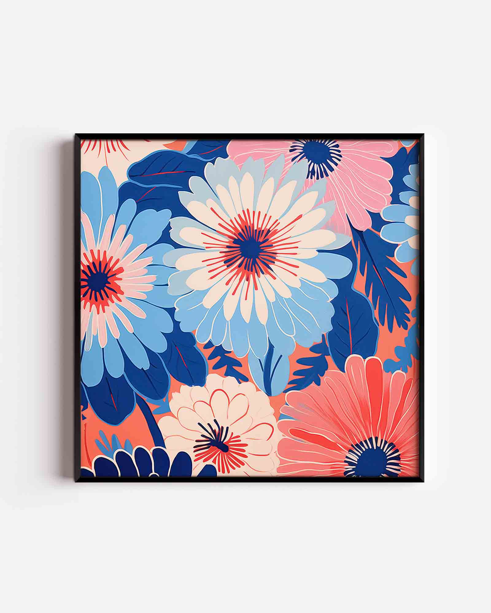 Bloemen en bladeren Poster