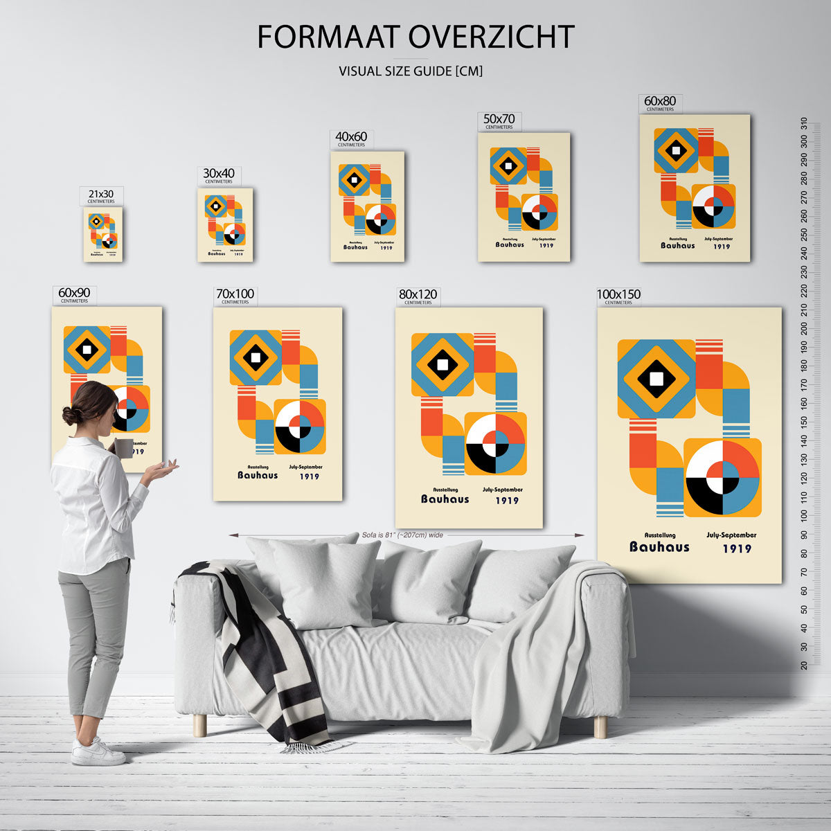 Vormen en vlakkenspel Poster