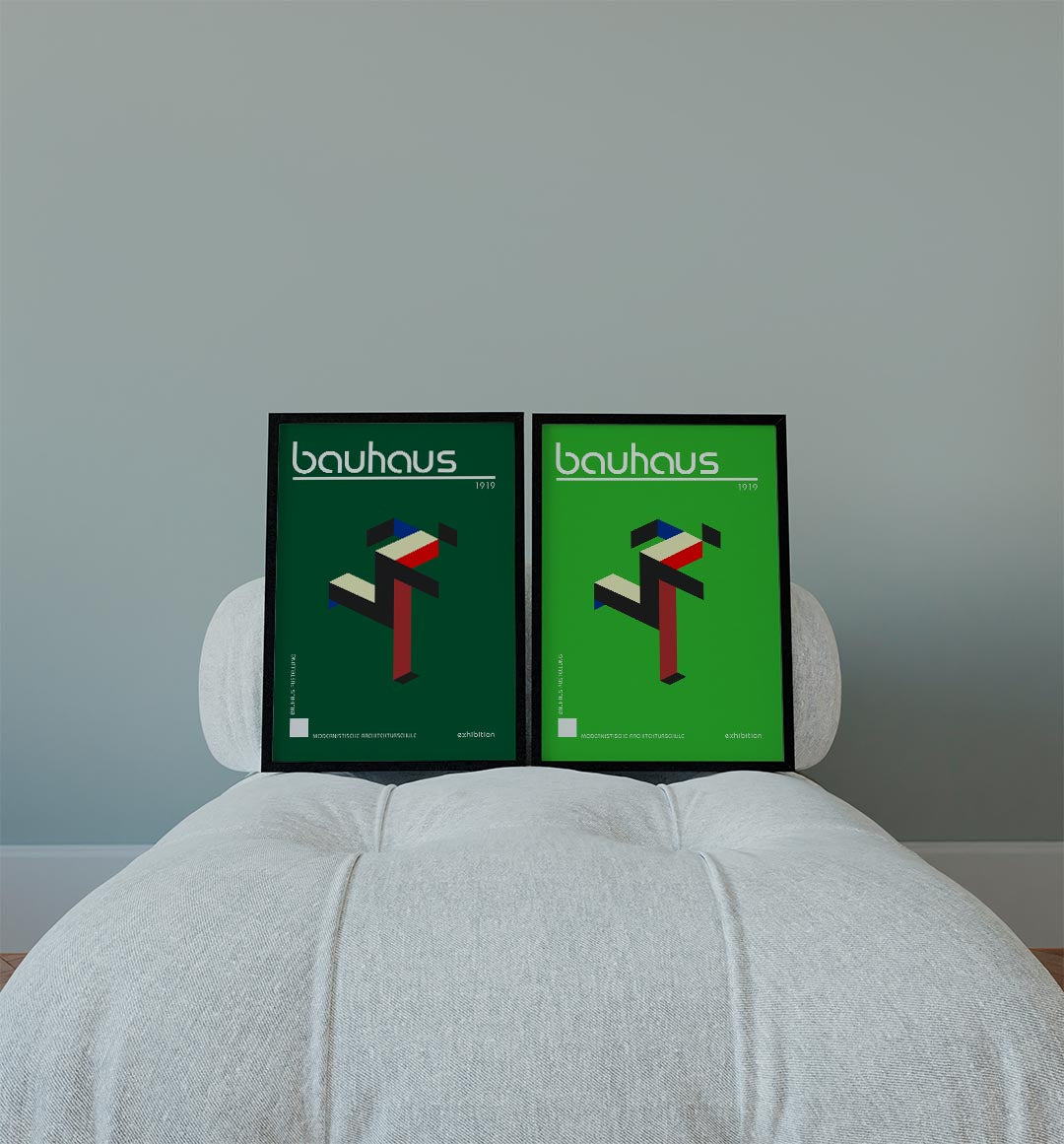 Kleurvlakken en lijnen Posterset