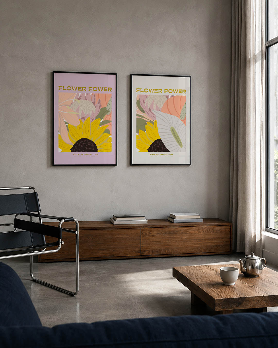 Bloemrijke kleuren Posterset