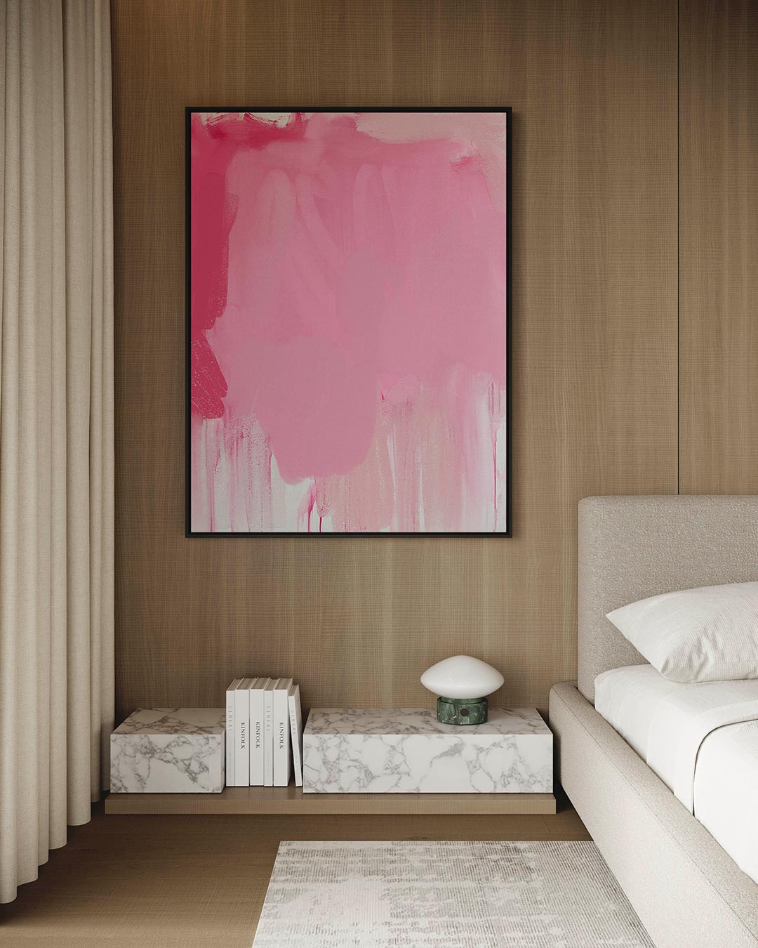Roze vormen Kunstwerk