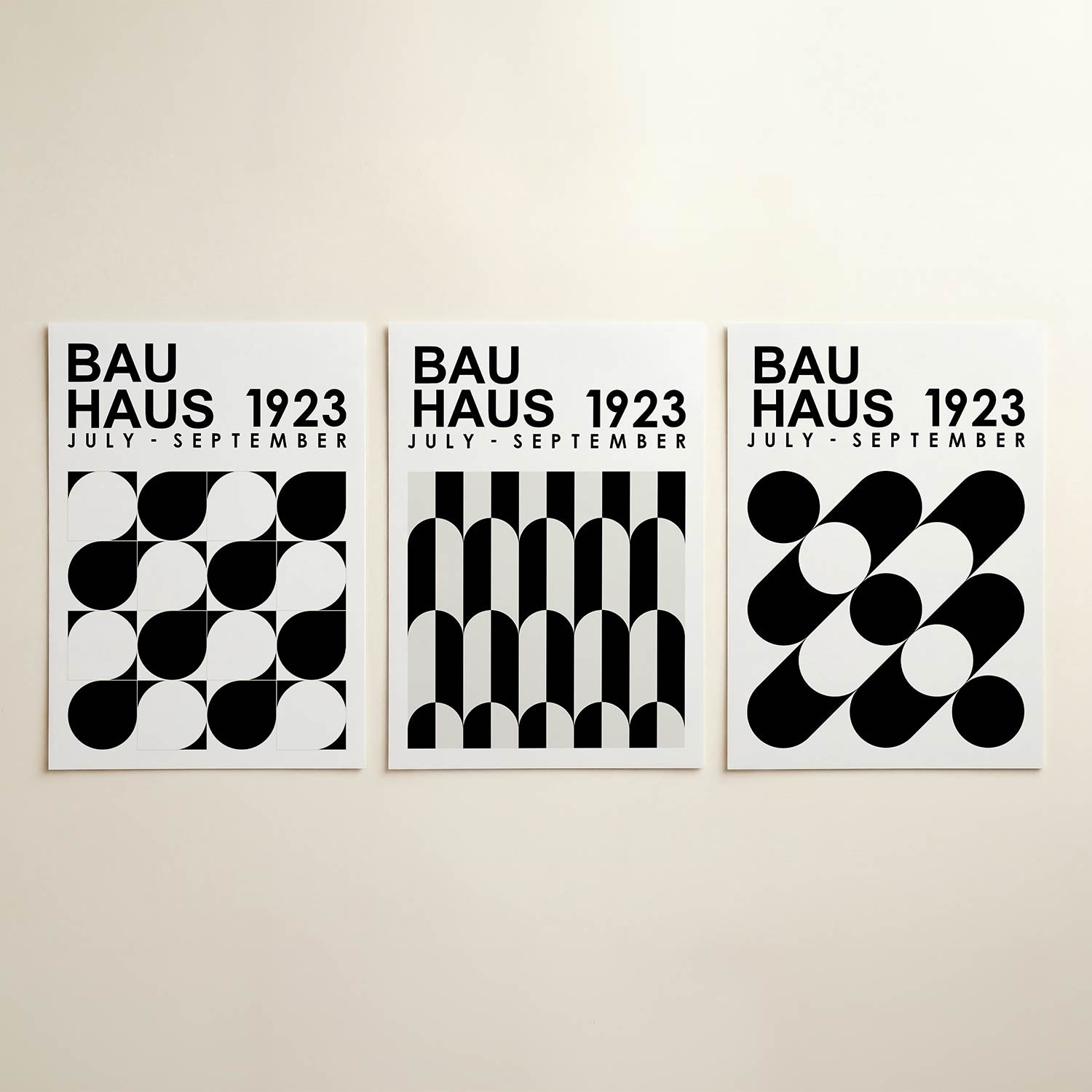 Vormen en vlakken Posterset