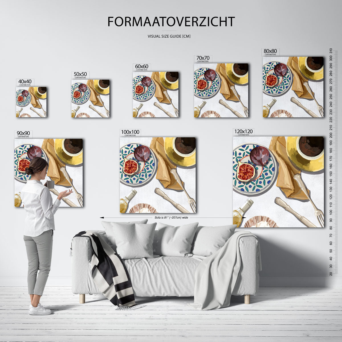 Gedekte tafel Poster