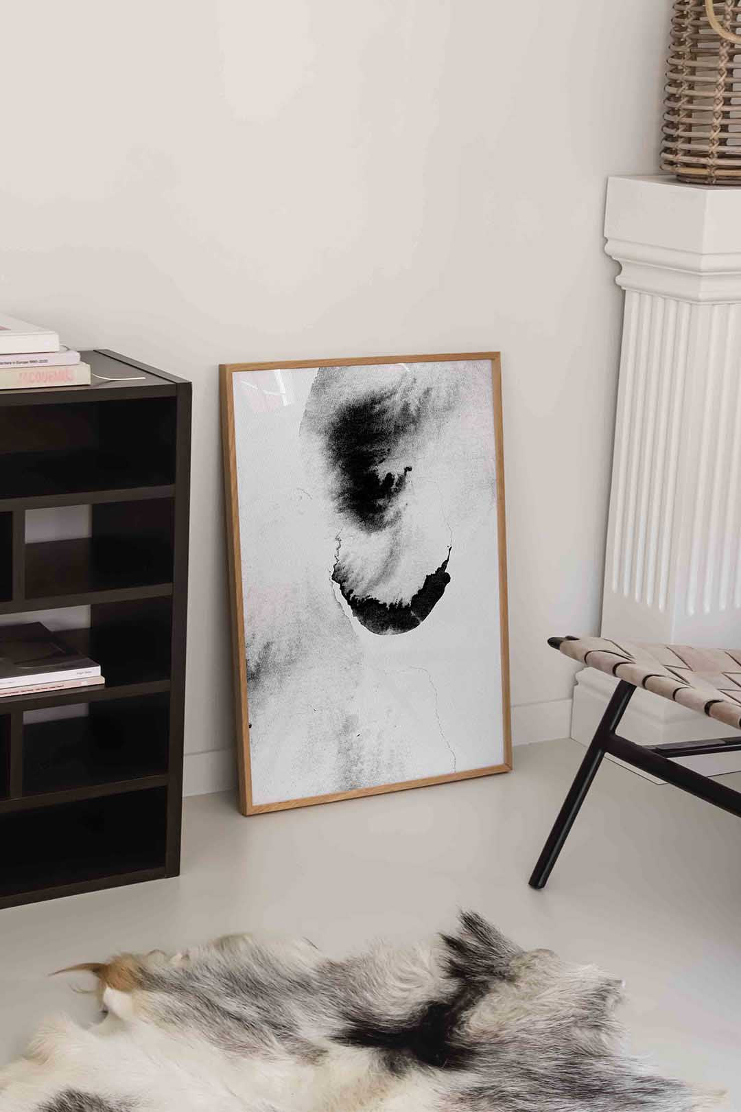Abstracte zwart wit Poster