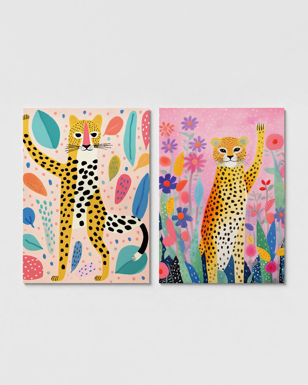 Vrolijke dierenfiguur Posterset