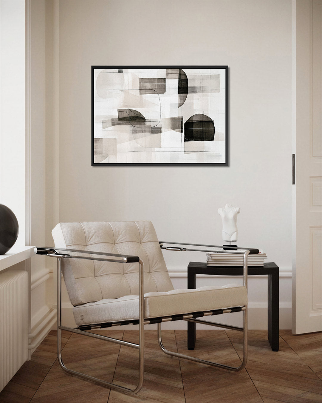 Geometrische vormen compositie Kunstwerk