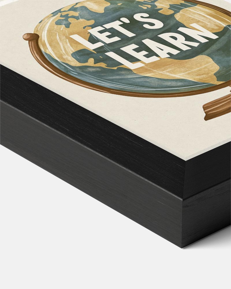 Wereldbol Inspiratieposter-WallArtistic