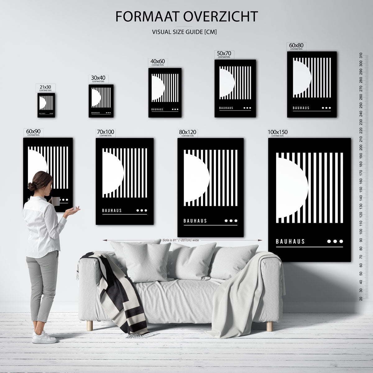 Lijnen en vlakken Poster