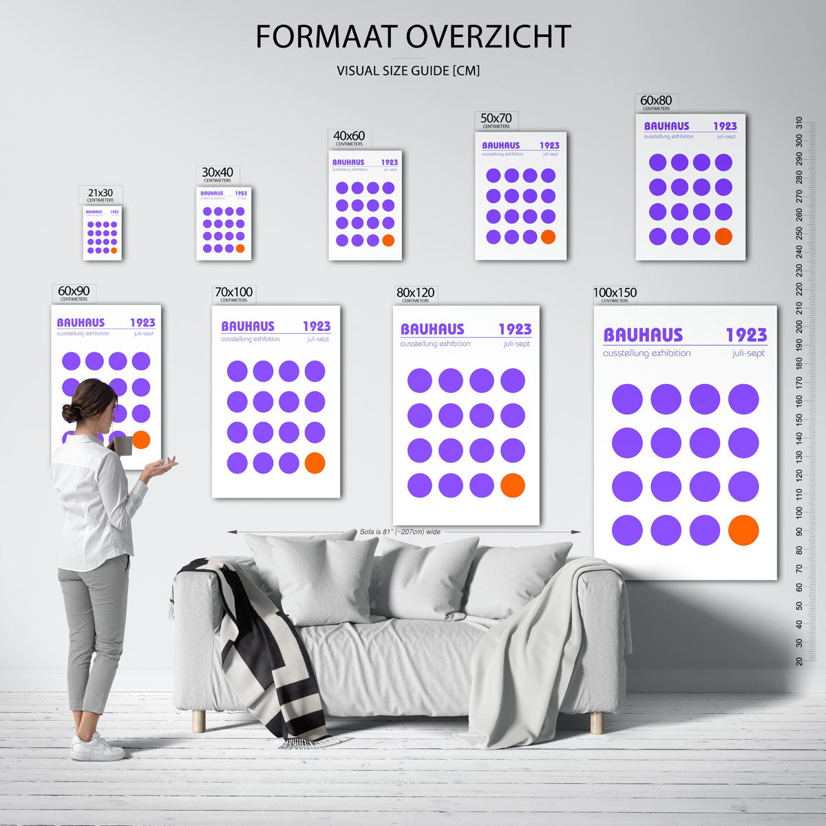 Kleur en cirkelritme Poster