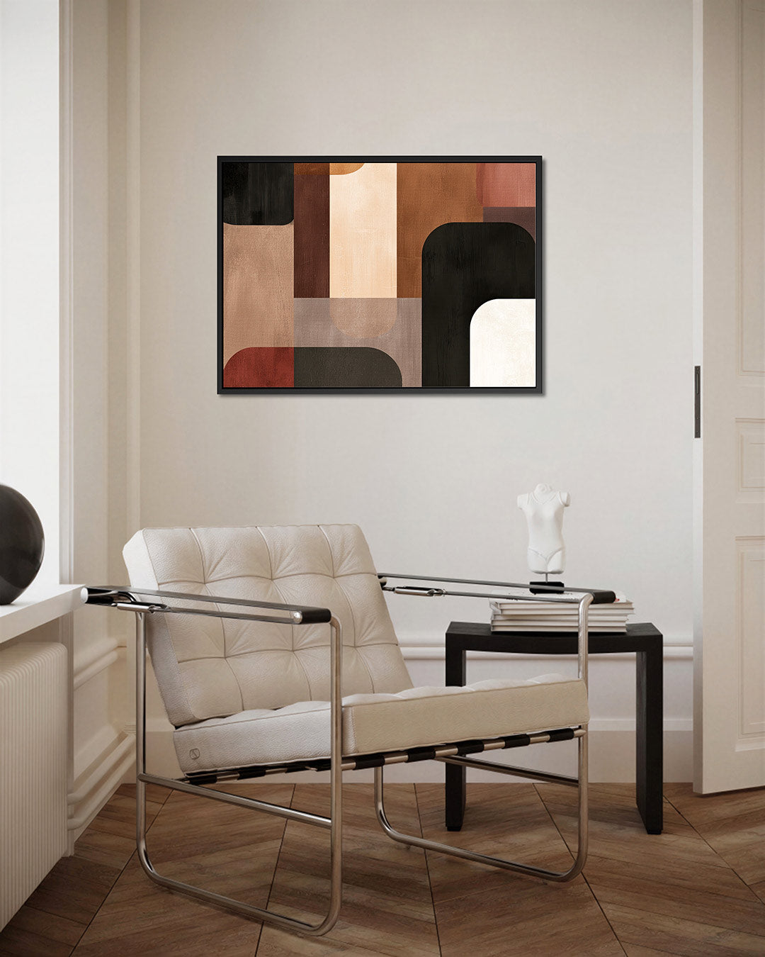 Geometrische vormen compositie Kunstwerk