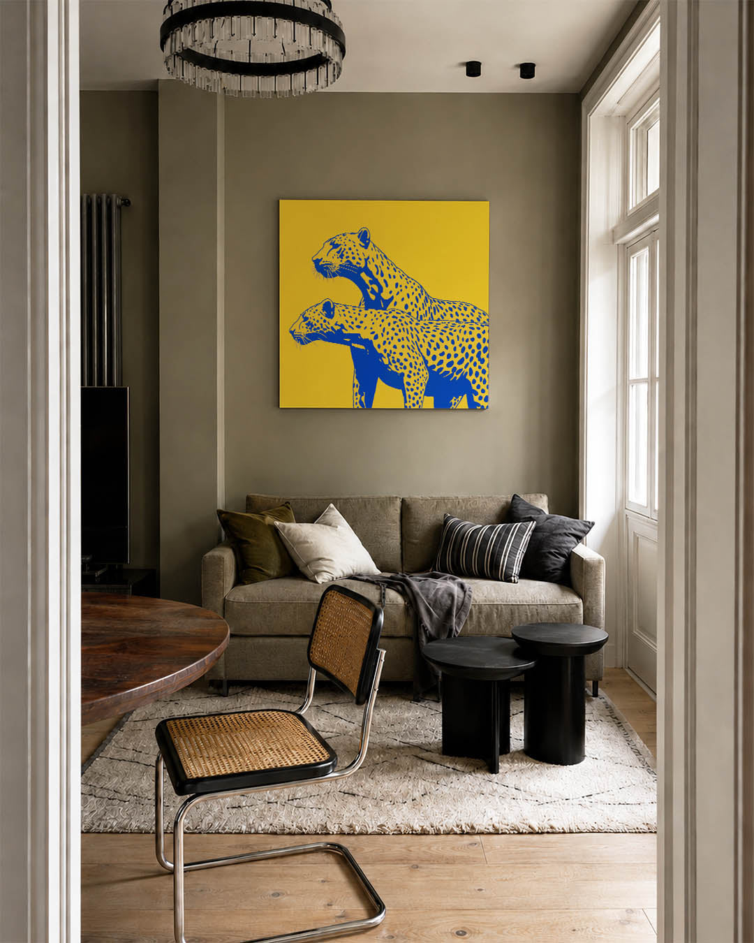 Gestileerde luipaarden Kunstwerk