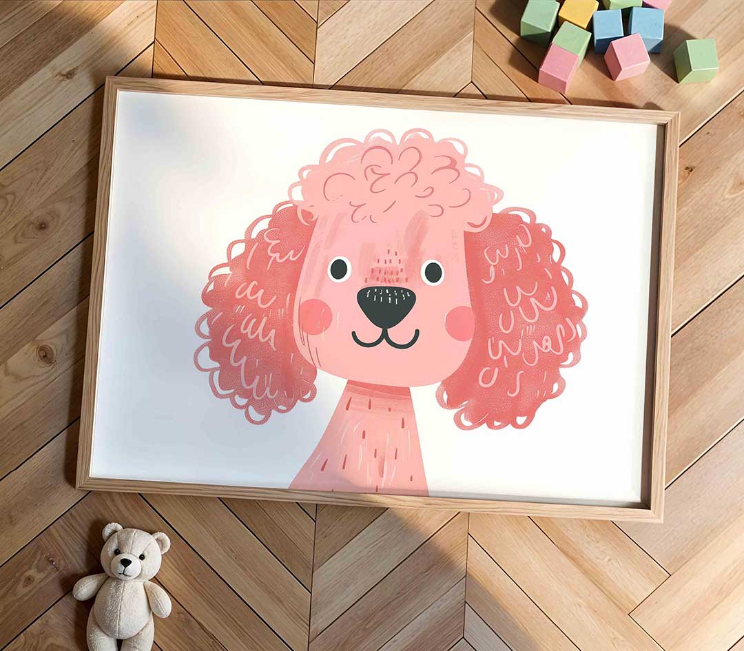 Roze poedel Poster