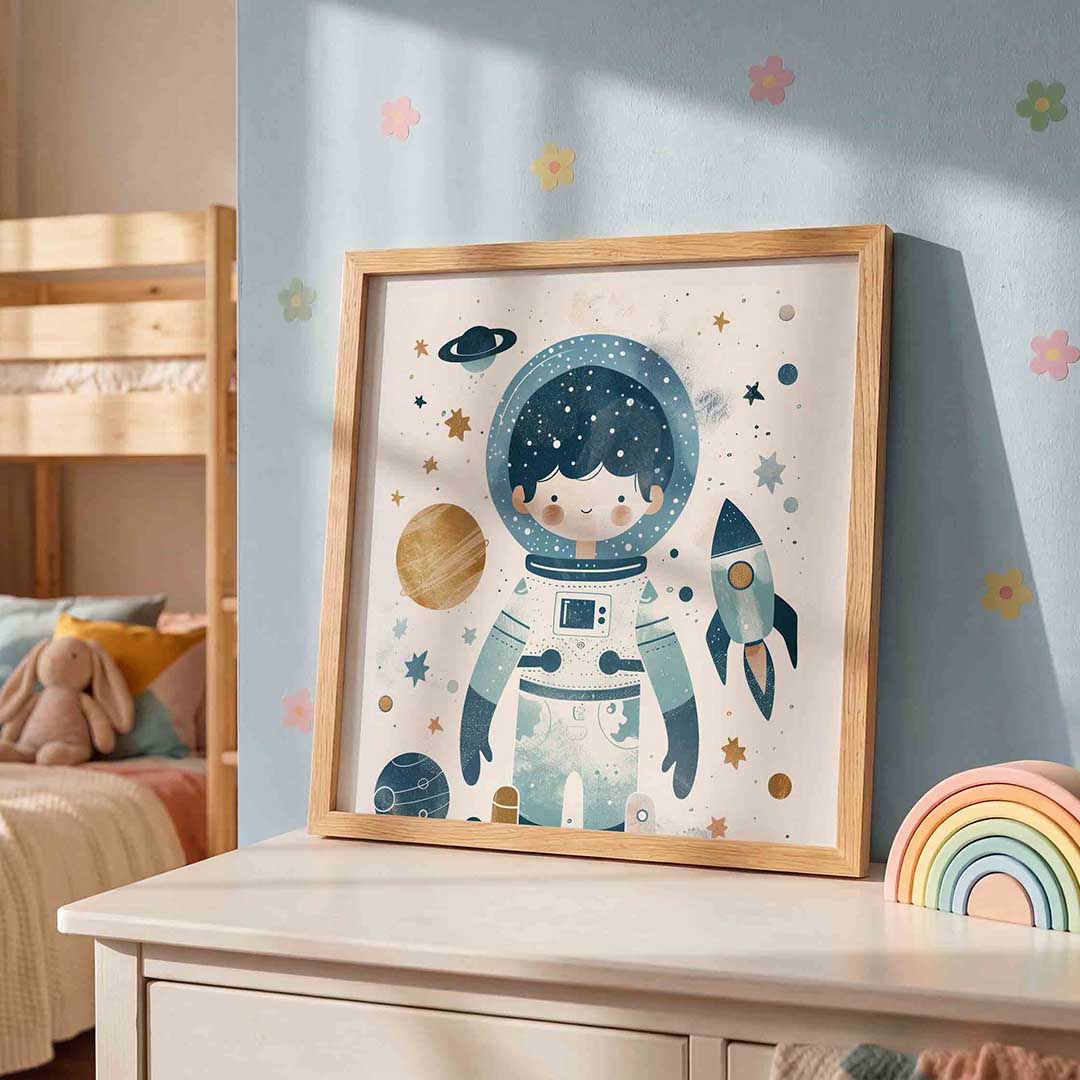 Astronaut en ruimte Poster