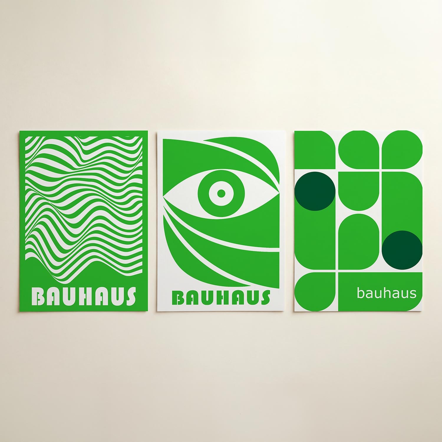 Golvend lijnenspel Posterset