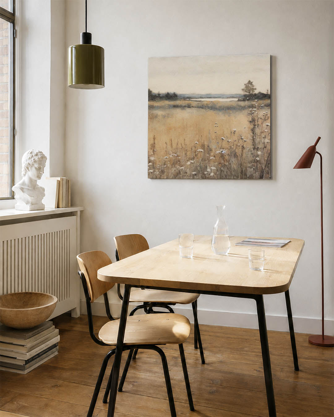 Rustige landschap weergave Kunstwerk