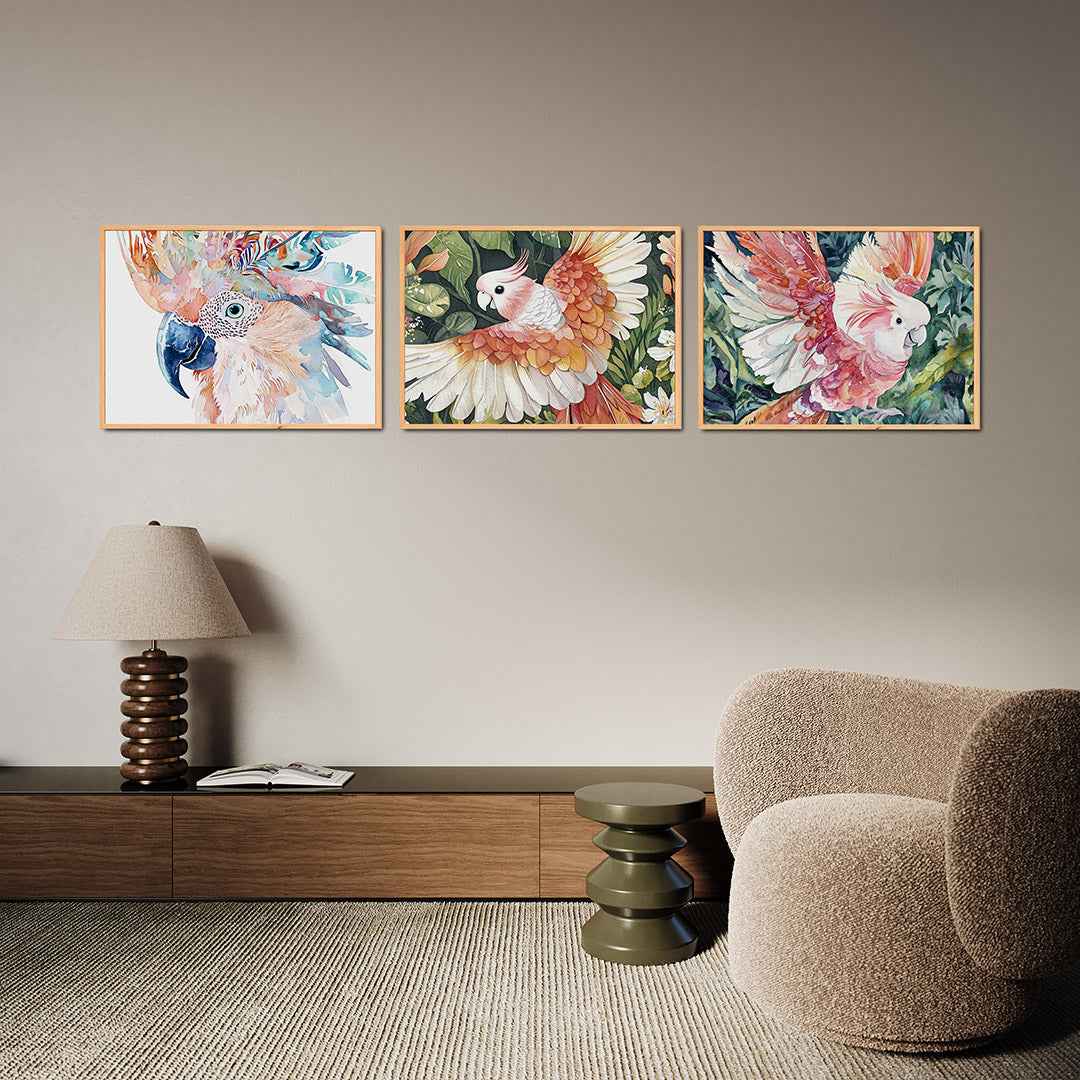 Kleurrijke vederpracht Posterset