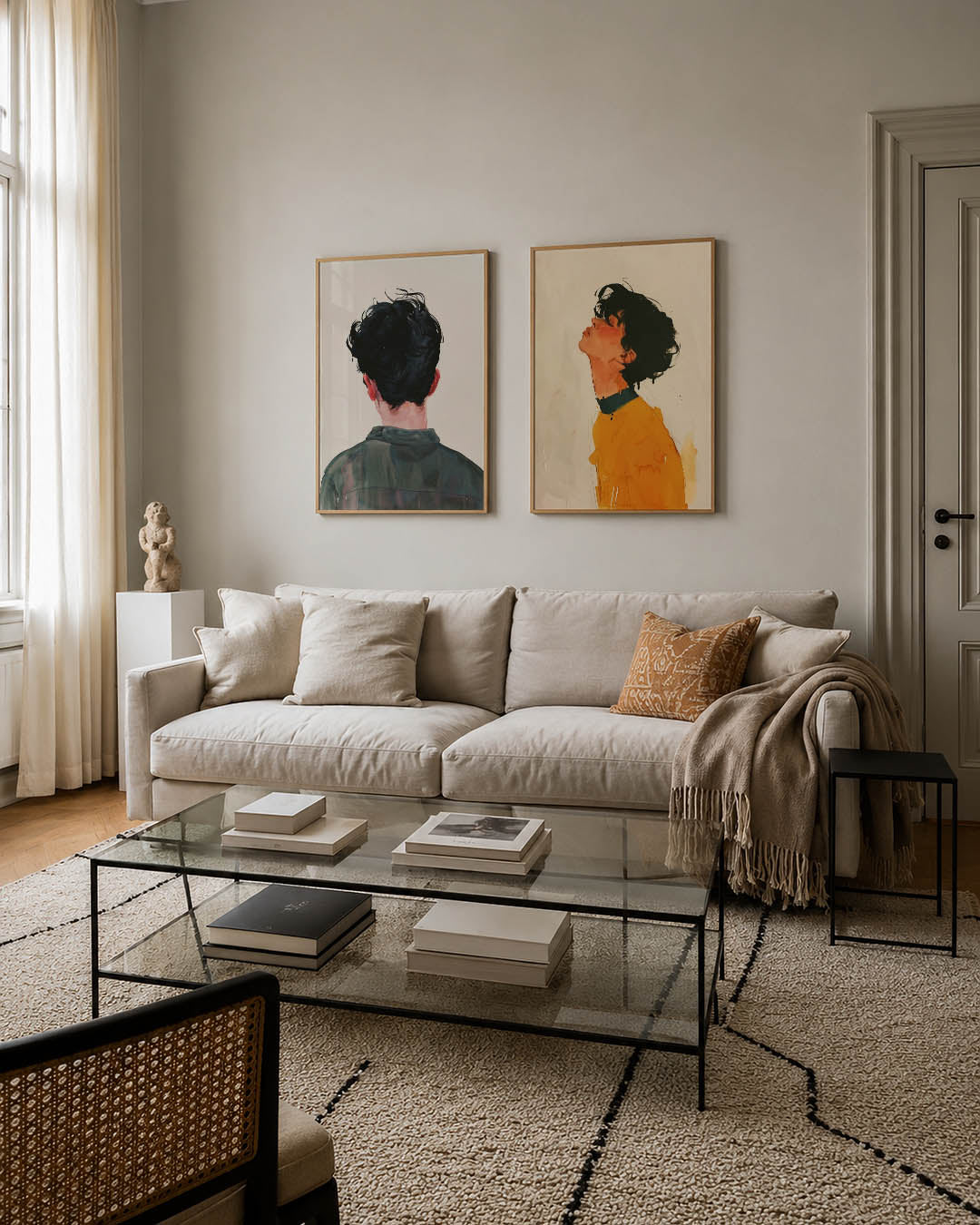 Achterzijde portret Posterset