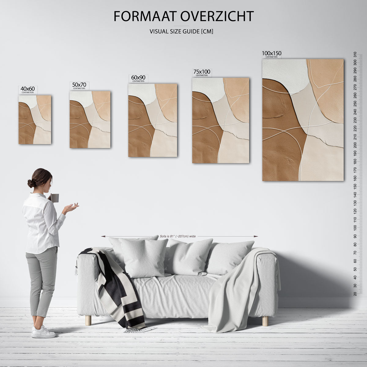 Organische vormen Kunstwerk