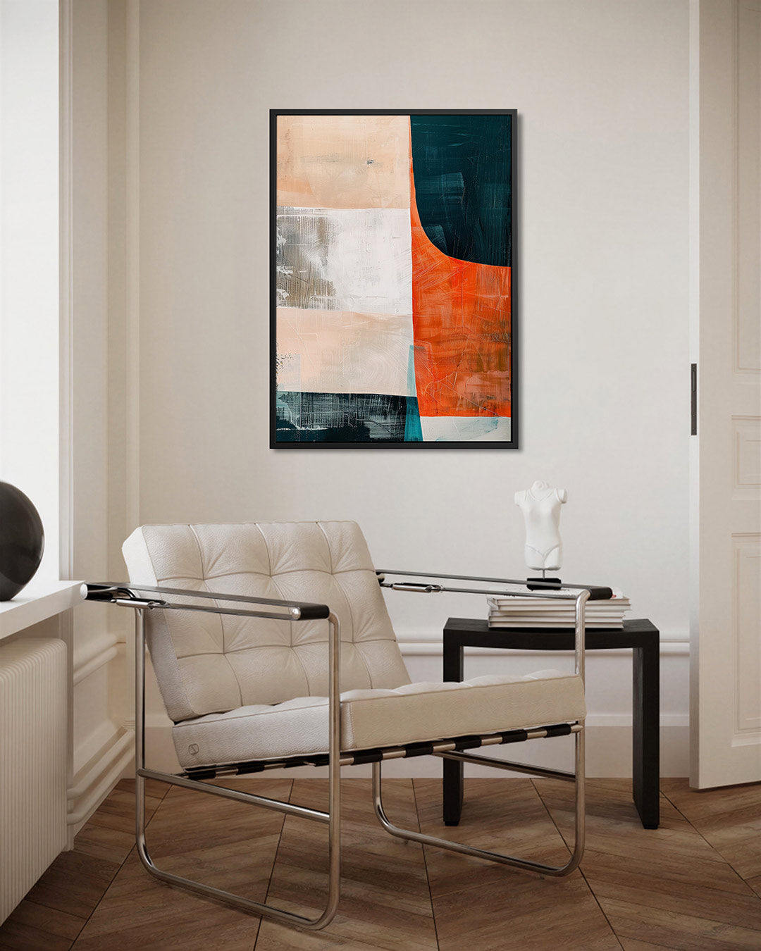 Geometrische kleurencompositie Kunstwerk
