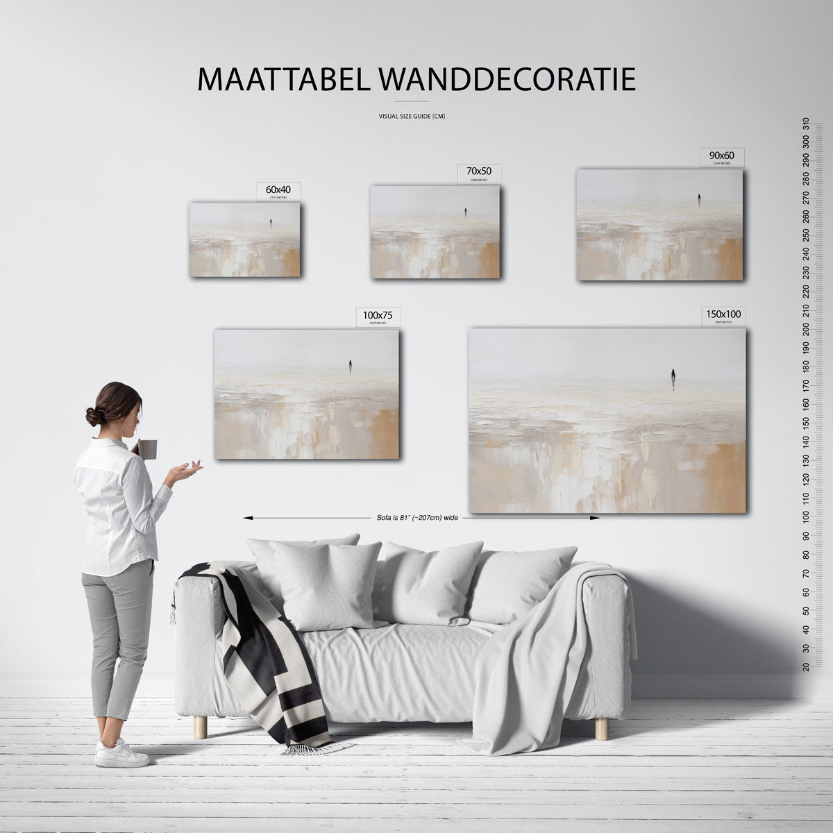 Rustige horizon Kunstwerk