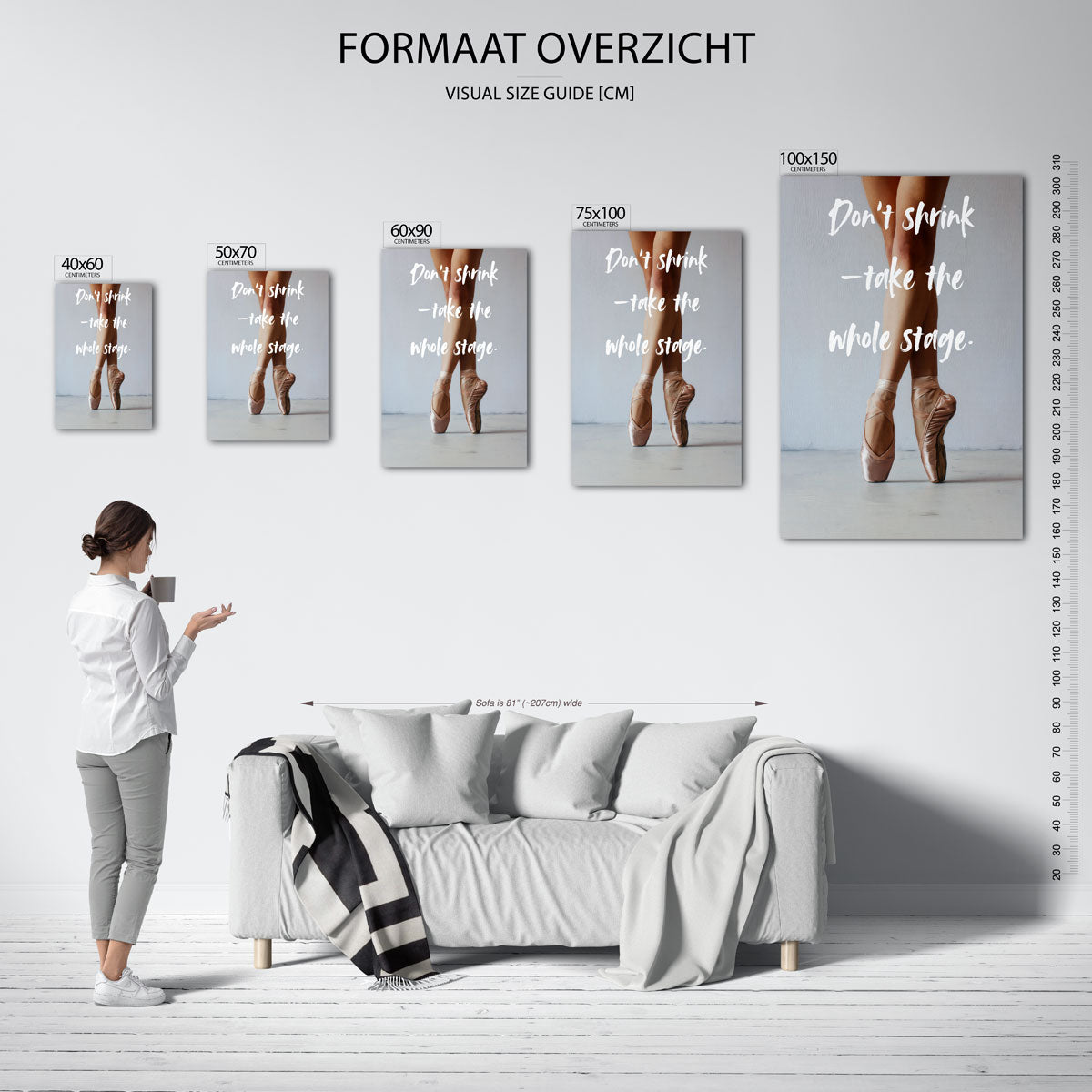 Dansende elegantie Kunstwerk