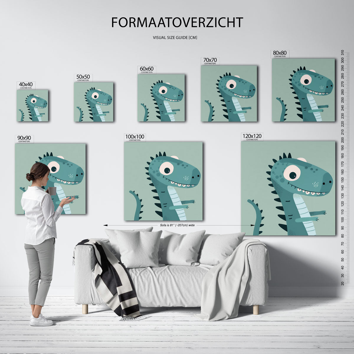 Dinosaurus illustratie Poster