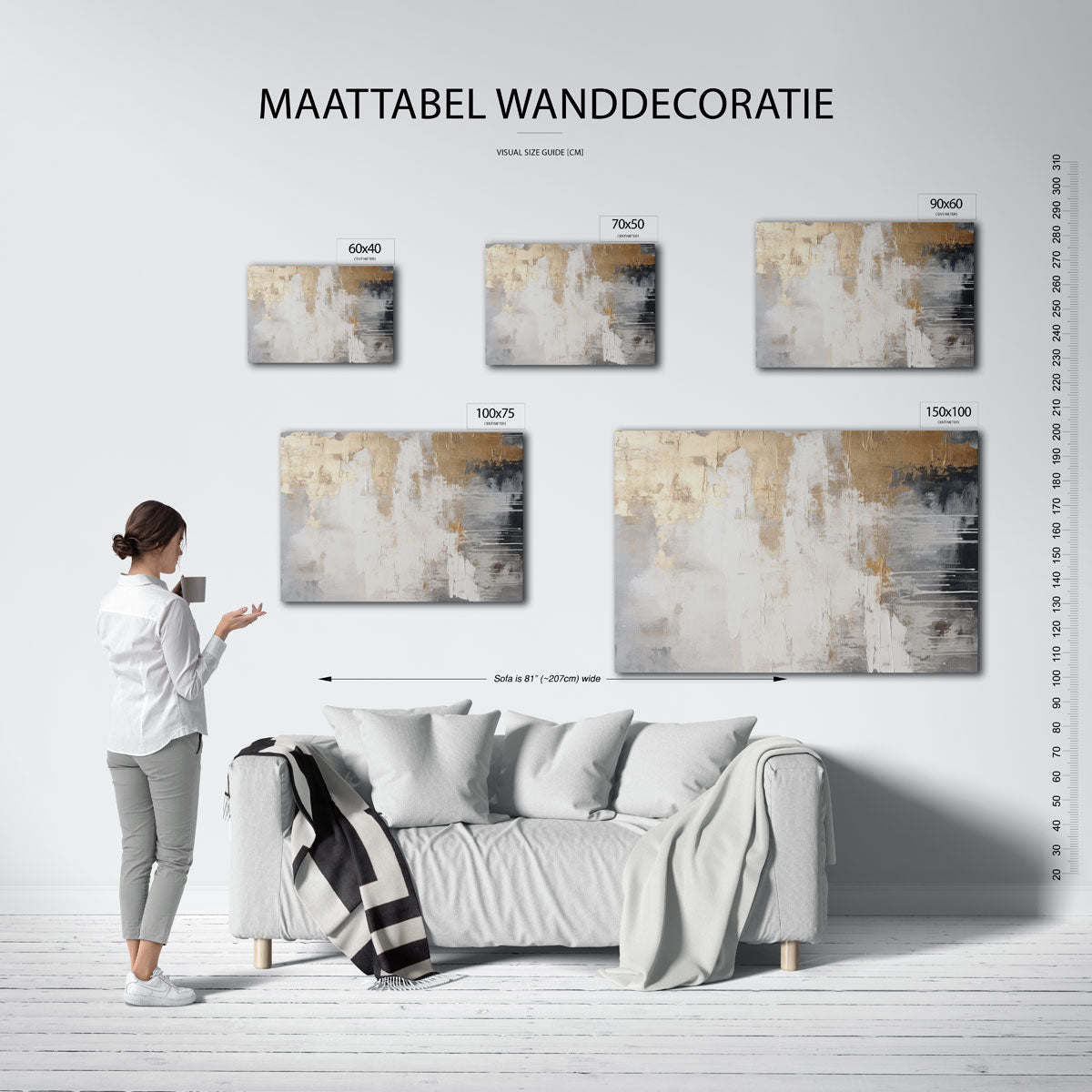Gelaagde texturen Kunstwerk