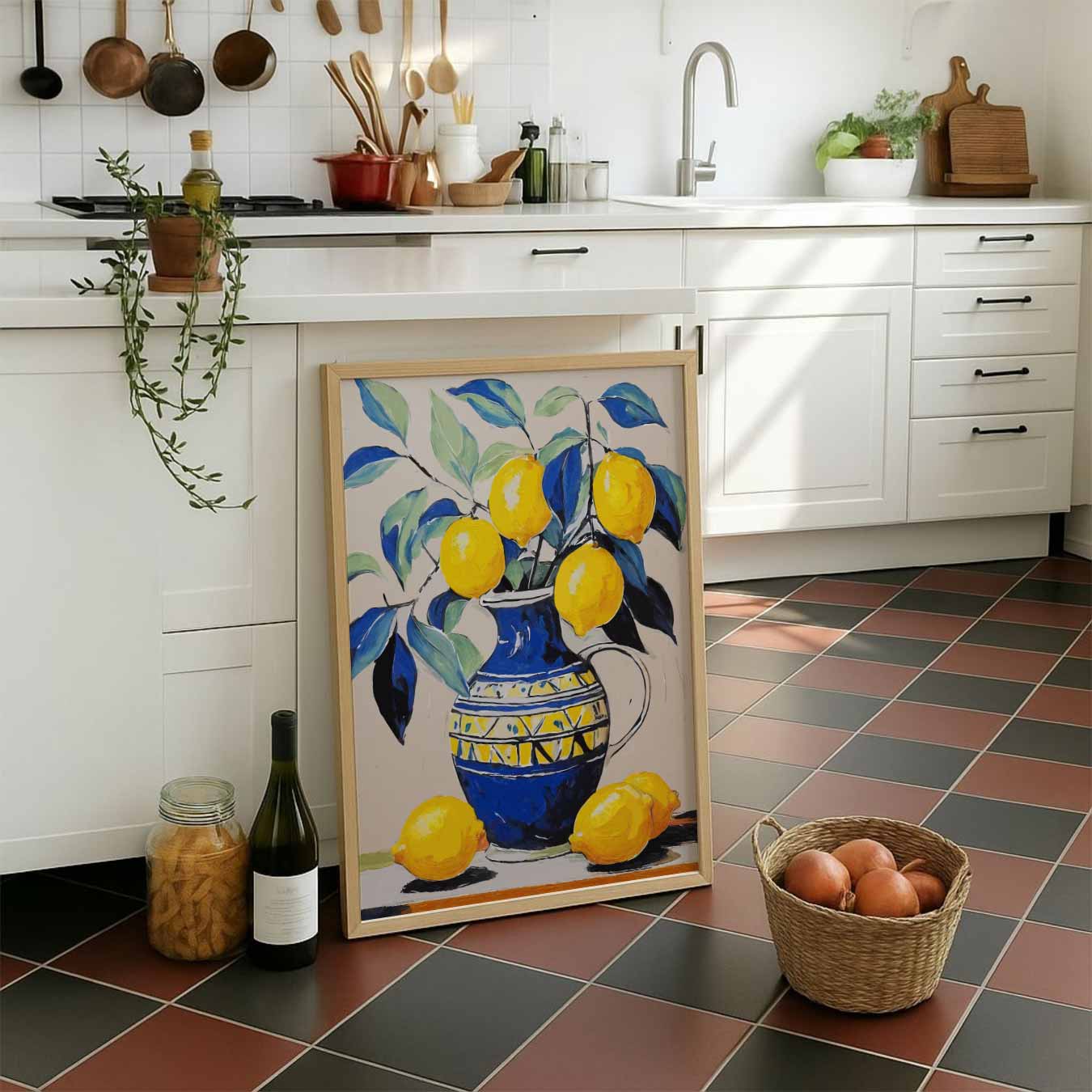 Vrolijke Citroen Stilleven Poster-WallArtistic