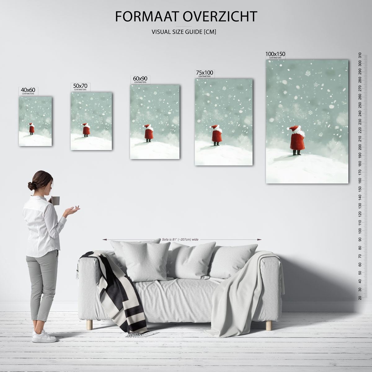 Winterse sfeer Kunstwerk