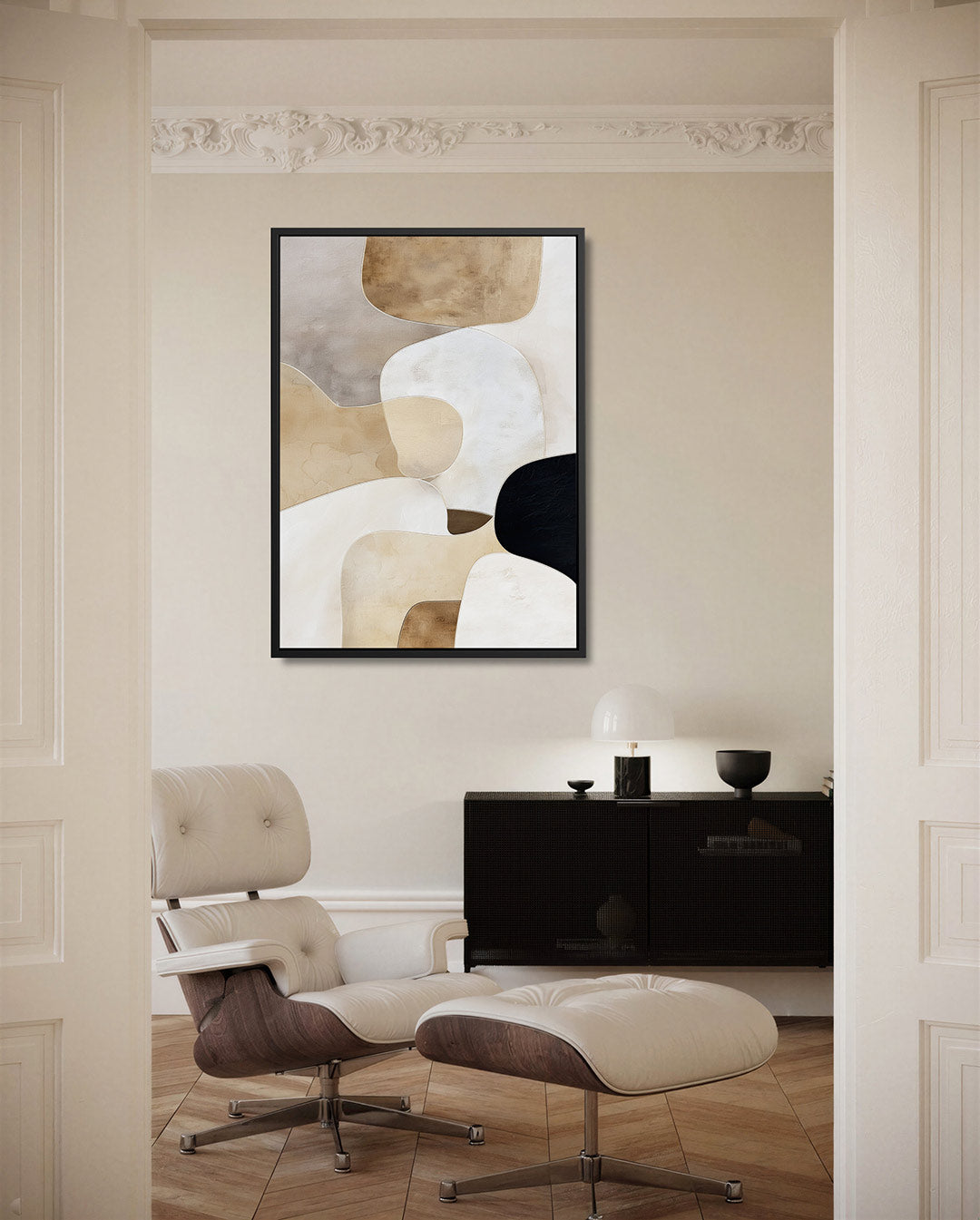 Organische vormen compositie Kunstwerk