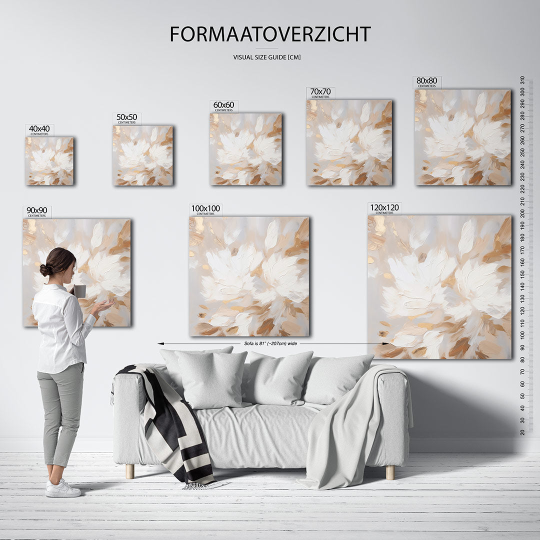 Vloeiende bewegingen Kunstwerk