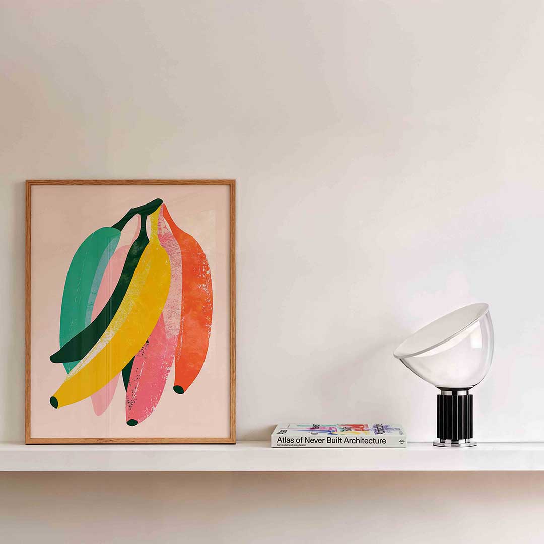 Bananen in kleurrijke tinten Poster