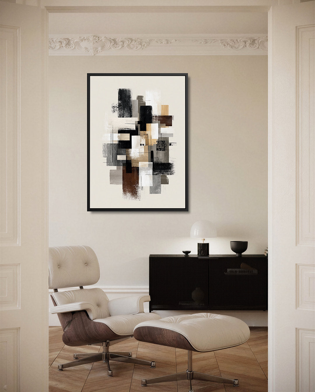 Geometrische compositie Kunstwerk