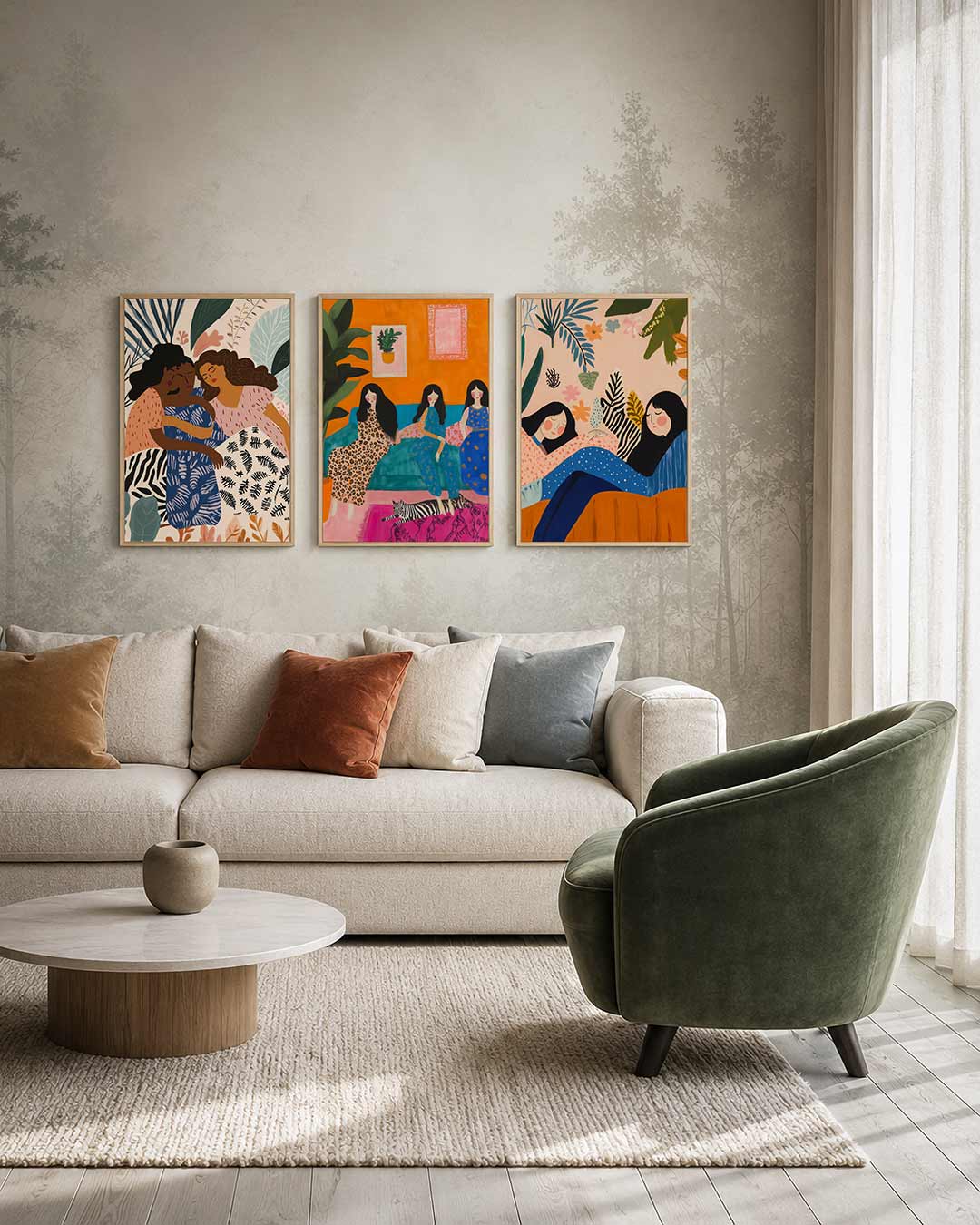 Vorm en kleurenspel Posterset