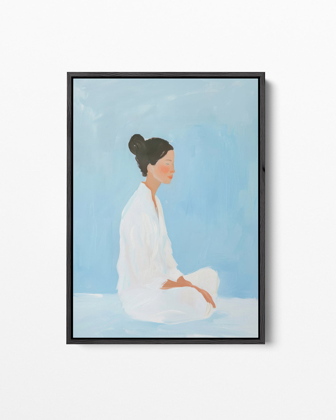 Rustige zittende vrouw Kunstwerk