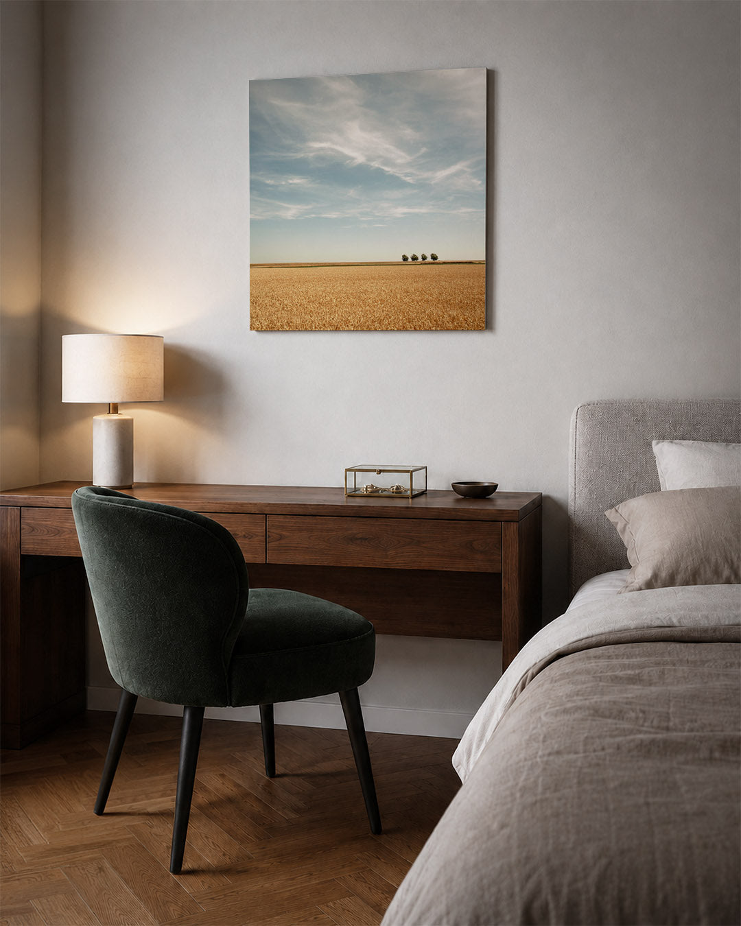 Rustige landschap weergave Kunstwerk