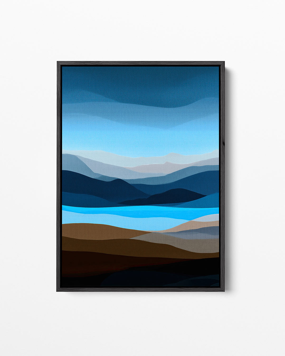 Gelaagde landschap Kunstwerk