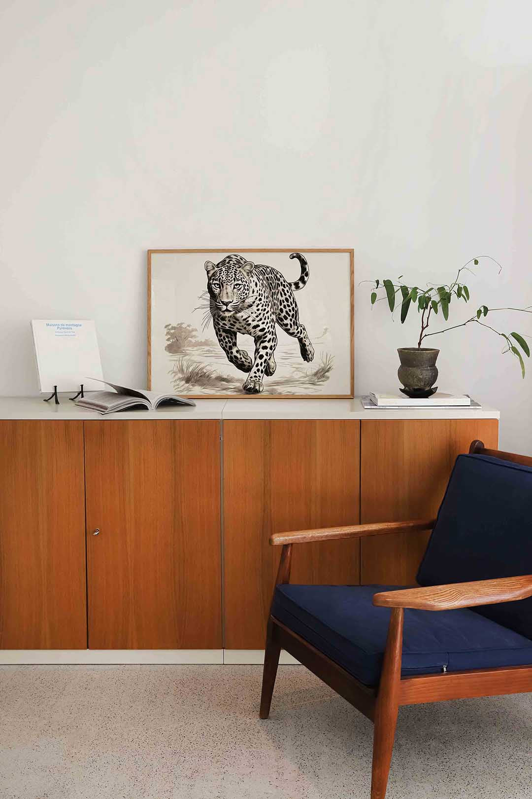 Jaguar in beweging Poster