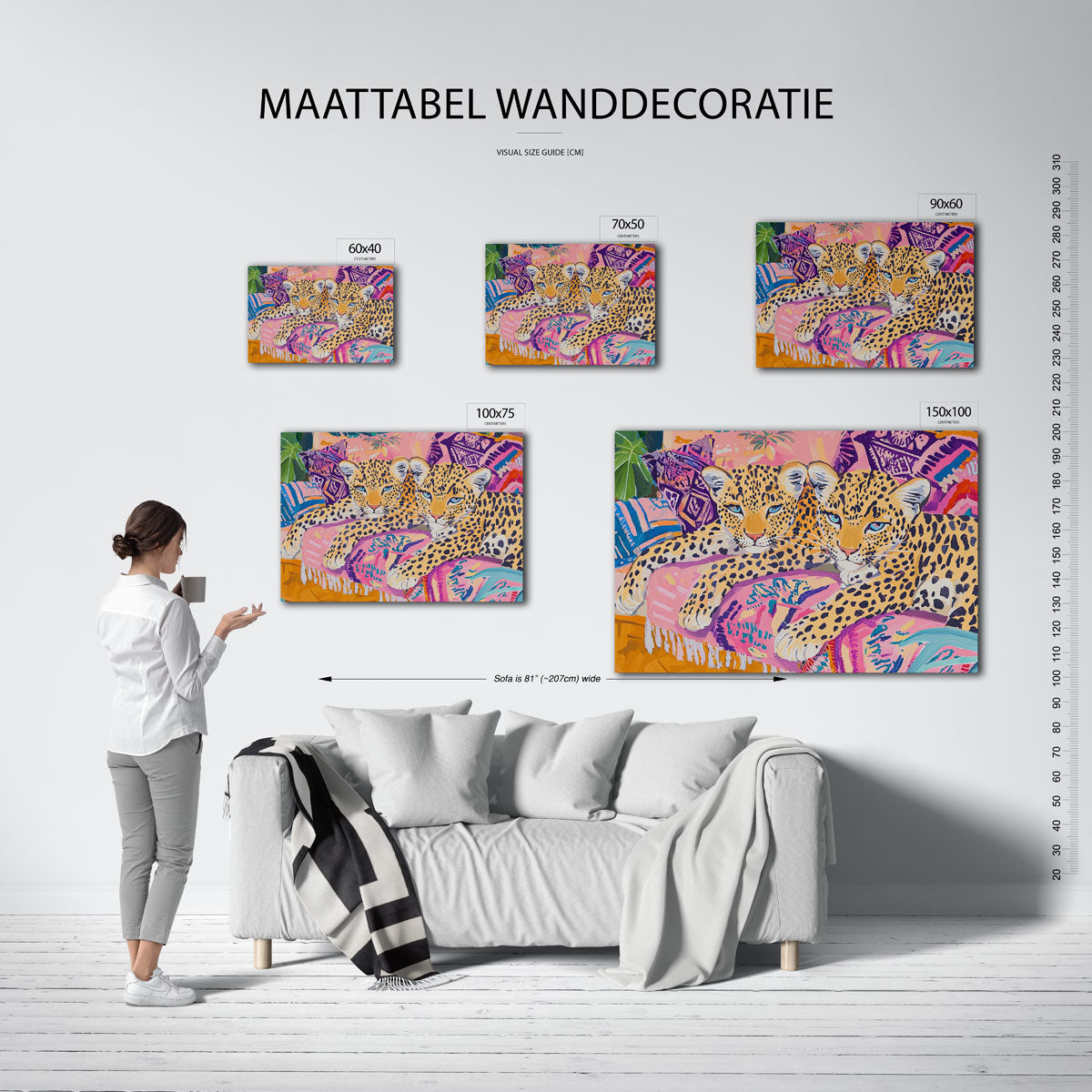 Levende luipaarden Kunstwerk