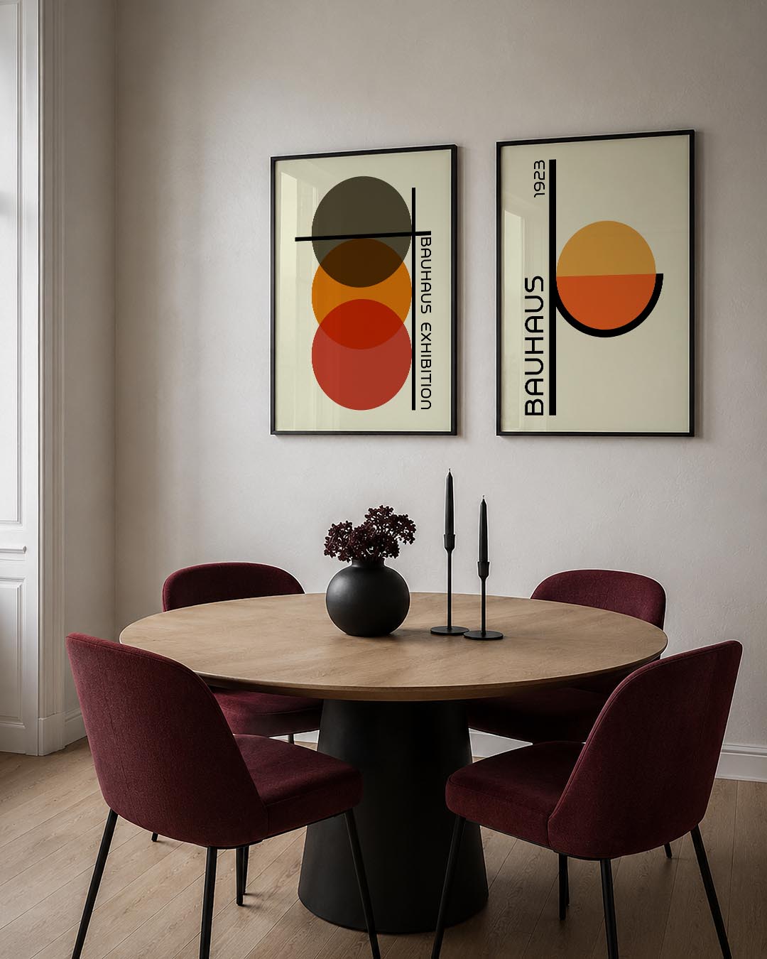 Cirkel en lijnenspel Posterset