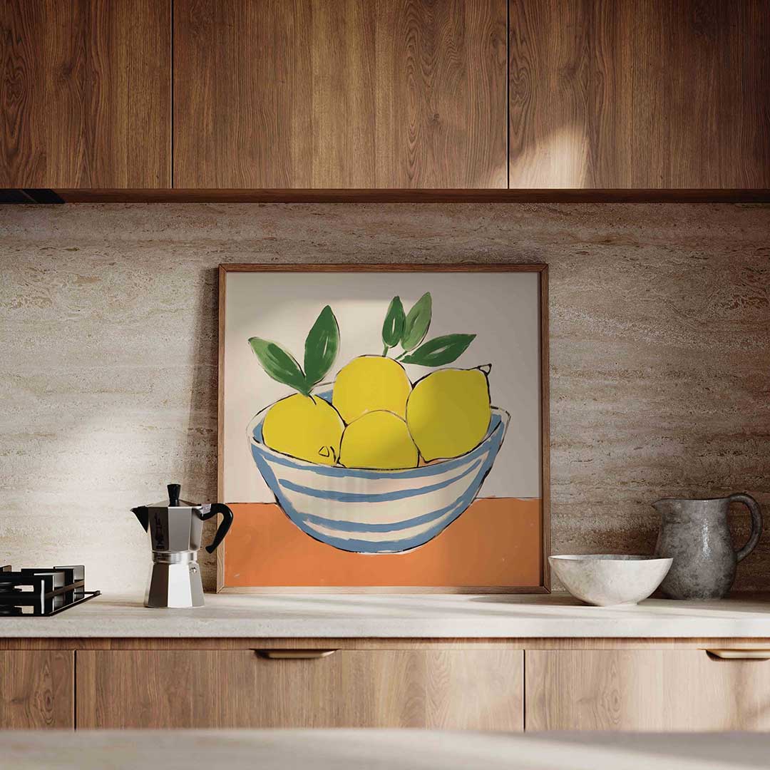 Citroenen in schaal Poster